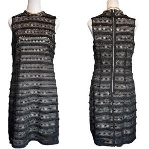 J. Crew Black Lace Mini Dress